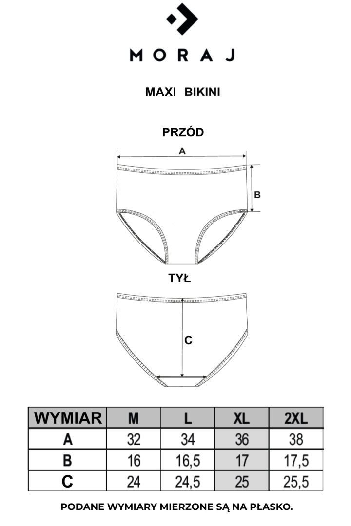 Damskie figi maxi bikini bawełniane wysoki stan 3-pak Damskie figi maxi bikini bawełniane wysoki stan 3-pak