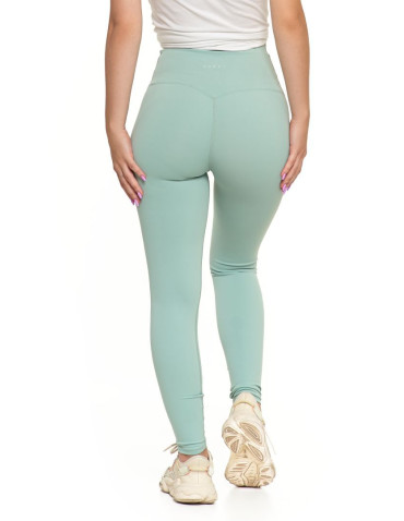 Legginsy - Legginsy damskie sportowe funkcyjne z wysokim stanem Miętowy - produkt 5
