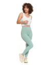 Legginsy damskie sportowe funkcyjne z wysokim stanem Miętowy