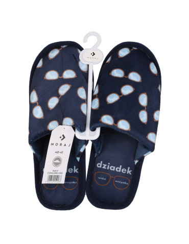 Kapcie - Kapcie męskie prezent na Dzień Dziadka GRANATOWY - produkt 5