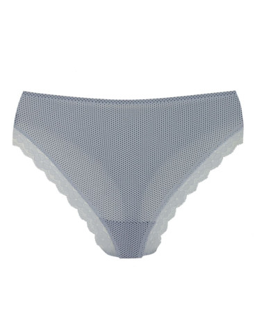 Figi - Majtki damskie figi mini bikini w kropeczki z koronką 3-pak WIELOKOLOROWY - produkt 3