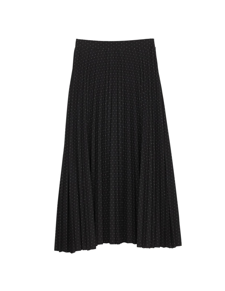 Spódnice - Plisowana spódnica damska maxi CZARNY - produkt moraj.pl 7