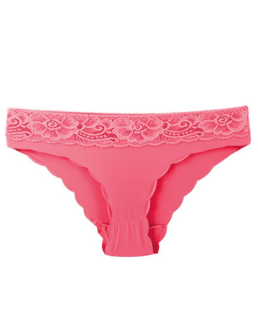 Figi - Majtki damskie figi bikini elastyczne z wykończeniem 6-pak WIELOKOLOROWY - produkt 6
