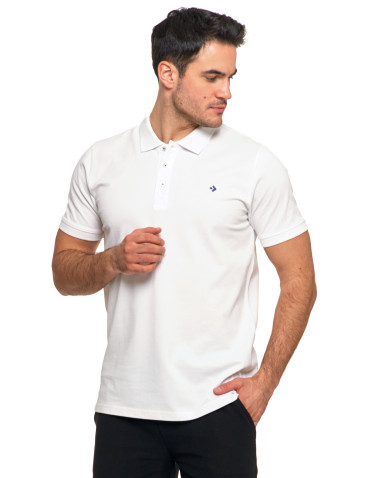 Polo - Koszulka męska polo bawełniana Premium klasyczna BIAŁY - produkt 1