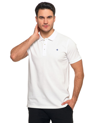 Polo - Koszulka męska polo bawełniana Premium klasyczna BIAŁY - produkt 3