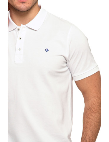 Polo - Koszulka męska polo bawełniana Premium klasyczna BIAŁY - produkt 4