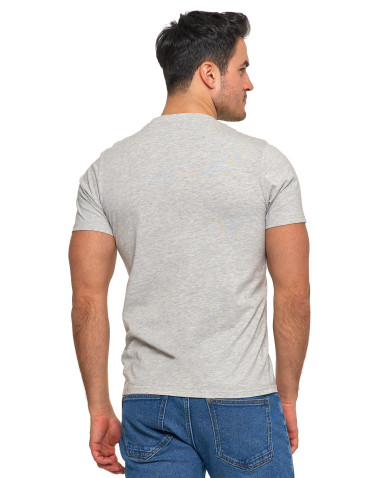 Koszulki, topy, koszule - Koszulka męska T-shirt krótki rękaw z wakacyjnym napisem SZARY - produkt 4