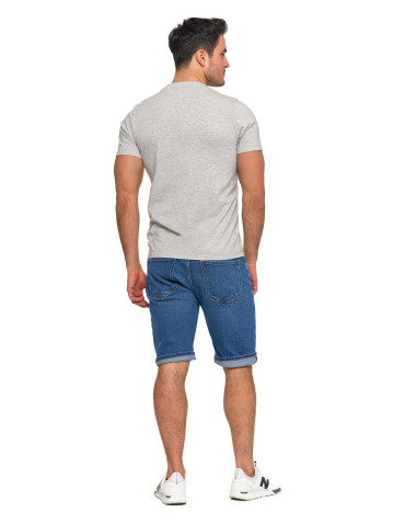 Koszulki, topy, koszule - Koszulka męska T-shirt krótki rękaw z wakacyjnym napisem SZARY - produkt 6