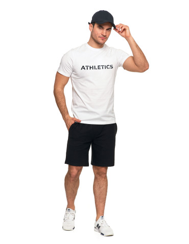 Koszulki, topy, koszule - T-shirt koszulka bawełniana krótki rękaw z napisem BIAŁY - produkt 8
