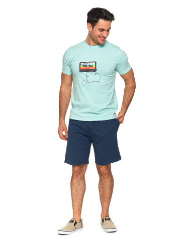 Koszulki, topy, koszule - Koszulka męska T-shirt z okrągłym dekoltem i nadrukiem MIĘTA - produkt 6
