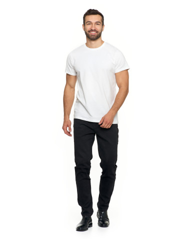 Koszulki, topy, koszule - Koszulka męska t-shirt z bawełny czesanej PREMIUM LINE BIAŁY - produkt 5