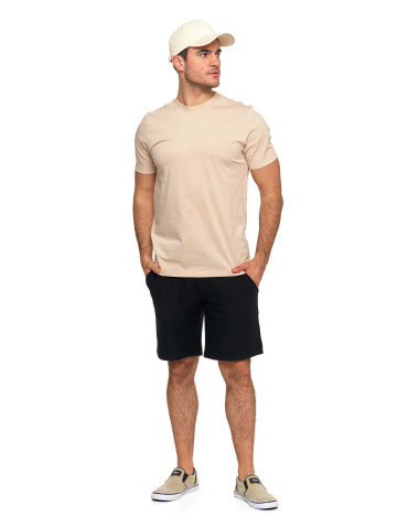 Koszulki, topy, koszule - Koszulka męska bawełniana z krótkim rękawem T-shirt BEŻOWY - produkt 4