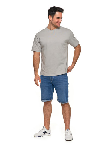 Koszulki, topy, koszule - T-shirt męski oversize bawełna Premium koszulka bez wzoru SZARY - produkt 4