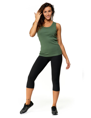 Koszulki i topy - Koszulka damska na ramiączkach Tank-Top bawełniana Plus Size KHAKI - produkt 3
