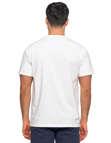 Koszulki, topy, koszule - Koszulka męska bawełniana krótki rękaw T-shirt Plus Size BIAŁY - produkt 2