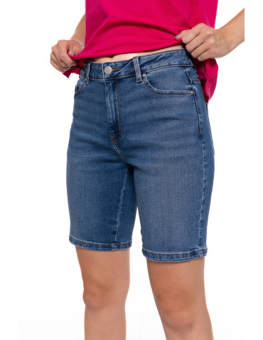Szorty - Krótkie spodenki damskie szorty jeansowe na co dzień JEANS - produkt 1