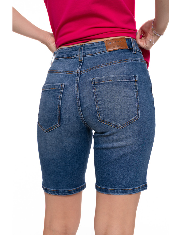 Szorty - Krótkie spodenki damskie szorty jeansowe na co dzień JEANS - produkt moraj.pl 2
