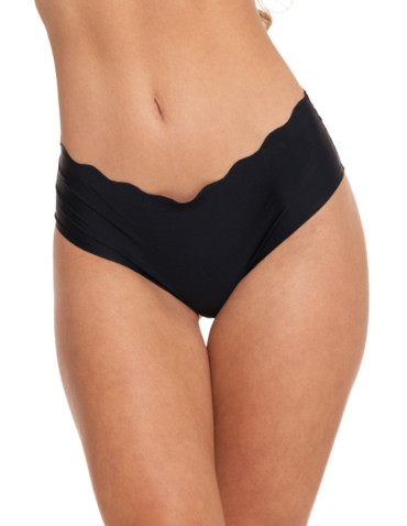 Figi - Majtki damskie bezszwowe figi bikini CZARNY - produkt 2