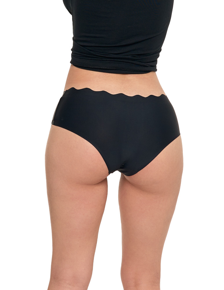 Figi - Majtki damskie bezszwowe figi bikini CZARNY - produkt moraj.pl 6