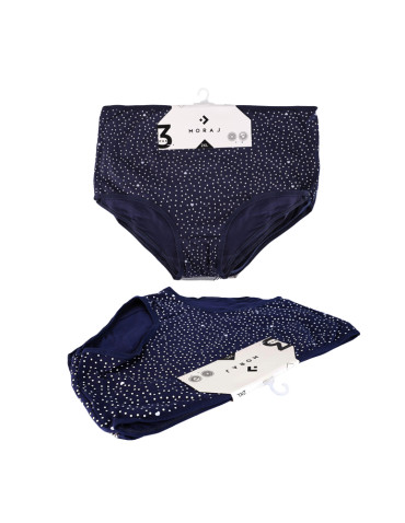 Figi - Majtki damskie figi z wysokim stanem Plus Size 3-pak WZÓR 1 - produkt 2