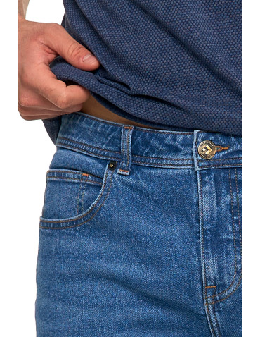 Szorty - Krótkie spodenki męskie jeansowe granatowe JEANS - produkt 5