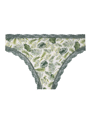 Figi - Majtki figi damskie eleganckie koronkowe wykończenie 2-pak WIELOKOLOROWY - produkt 8