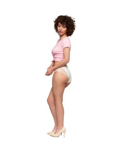 Figi - Majtki figi damskie bikini wykończone koronką 2-pak WIELOKOLOROWY - produkt 12