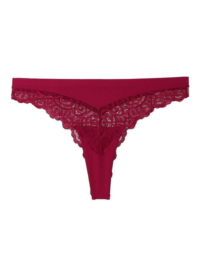 Stringi - Majtki stringi damskie z koronką eleganckie 2-pak WIELOKOLOROWY - produkt moraj.pl 6