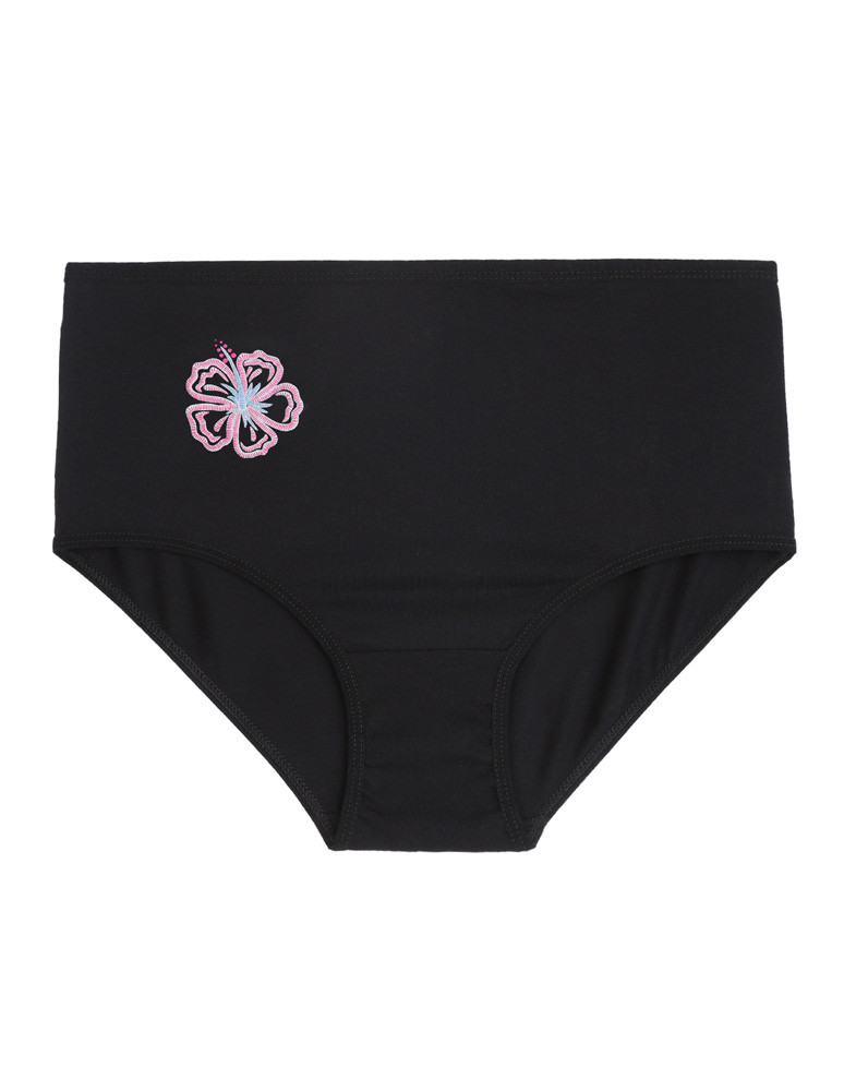 Figi - Majtki figi damskie z wysokim stanem Plus Size 3-pak CZARNY - produkt moraj.pl 5