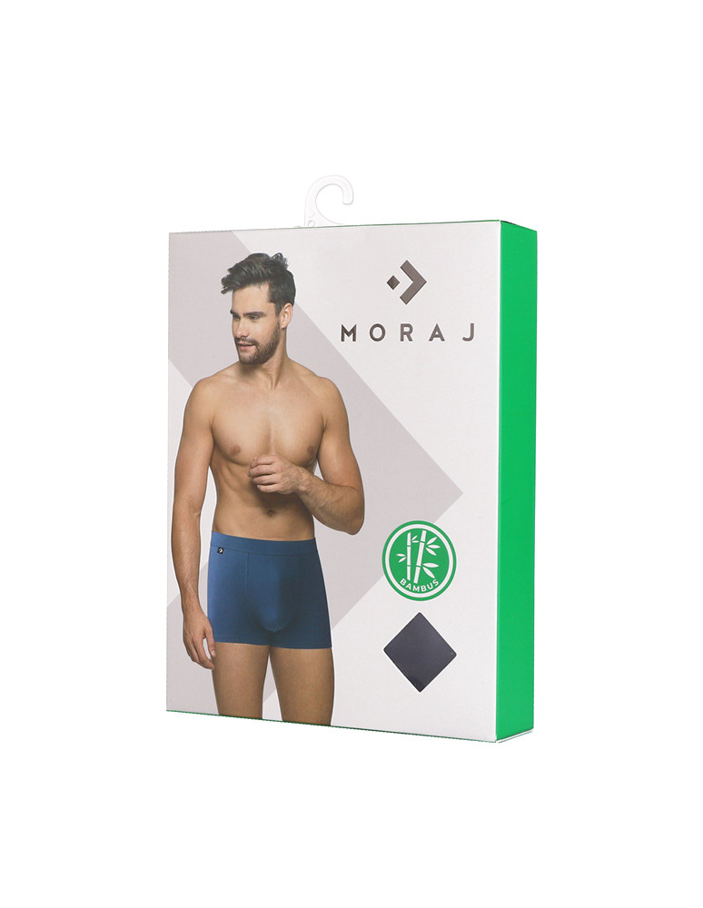 Bokserki dopasowane - Bokserki męskie bambusowe dopasowane CZARNY - produkt moraj.pl 2