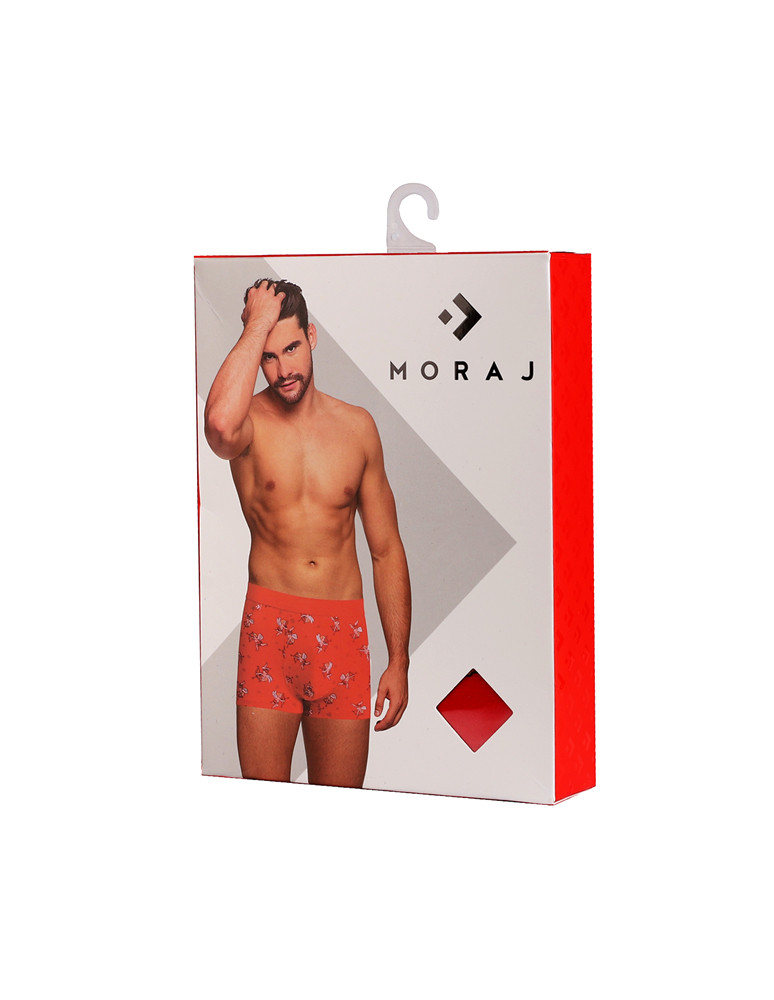 Bokserki dopasowane - Męskie bokserki bawełniane w amorki Walentynki CZERWONY - produkt moraj.pl 2