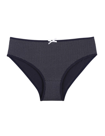 Figi - Figi damskie bawełniane bikini klasyczny krój 3-pak WIELOKOLOROWY - produkt 3