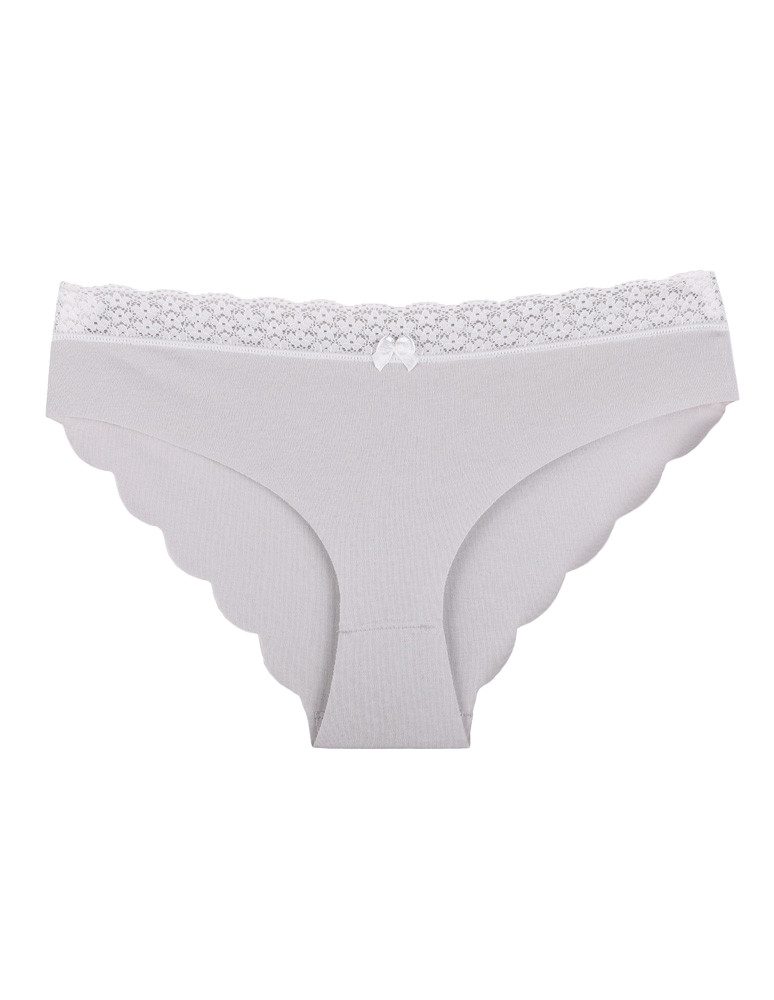 Figi - Majtki damskie figi bikini laserowo cięte z koronką 12-pak WIELOKOLOROWY - produkt moraj.pl 3