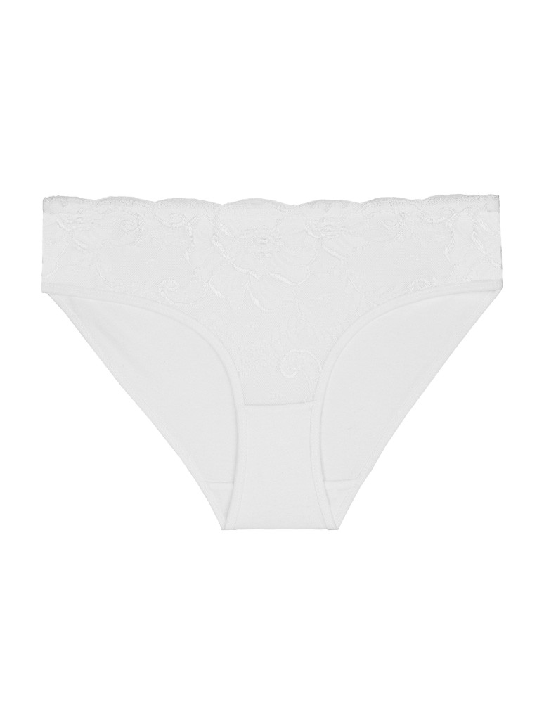 Figi - Majtki figi damskie z koronkowym przodem w kwiaty 4-pak WIELOKOLOROWY - produkt moraj.pl 6