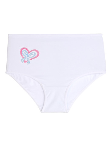 Figi - Majtki figi damskie z wysokim stanem Plus Size 3-pak BIAŁY - produkt 3