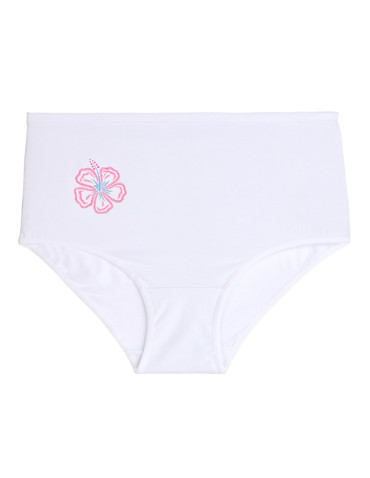 Figi - Majtki figi damskie z wysokim stanem Plus Size 3-pak BIAŁY - produkt 4