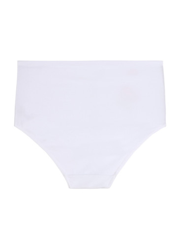 Figi - Majtki figi damskie z wysokim stanem Plus Size 3-pak BIAŁY - produkt 5
