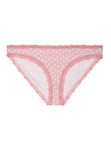 Figi - Majtki figi damskie mini bikini wykończone koronką 3-pak WIELOKOLOROWY - produkt 3