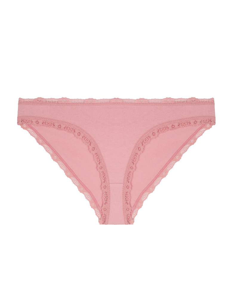 Figi - Majtki figi damskie mini bikini wykończone koronką 3-pak WIELOKOLOROWY - produkt moraj.pl 4