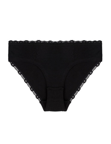 Figi - Majtki damskie figi bikini w kropki wykończone koronką 4-pak WIELOKOLOROWY - produkt 4