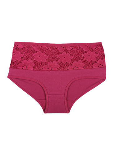 Figi - Majtki damskie bawełniane z wysokim stanem plus size 4-pak WIELOKOLOROWY - produkt 4