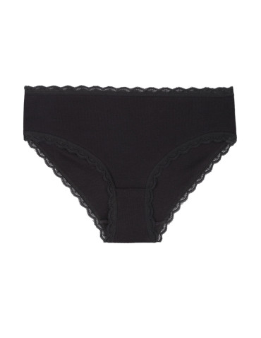 Figi - Majtki damskie figi bikini prążkowane z koronką 6-pak WIELOKOLOROWY - produkt 8