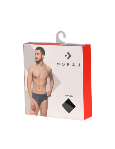 Slipy - Męskie slipy klasyczne bawełniane majtki CZARNY - produkt 2
