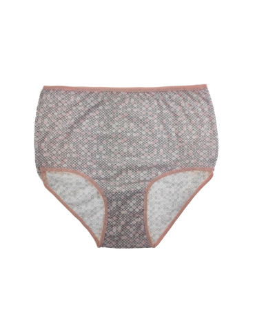 Figi - Damskie figi z wysokim stanem bawełniane plus size 3-pak WIELOKOLOROWY - produkt 4