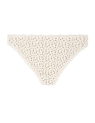 Figi - Majtki damskie figi mini bikini w serduszka z koronką 3-pak WIELOKOLOROWY - produkt 2