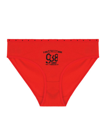 Figi - Majtki figi damskie bikini bawełniane z nadrukiem 4-pak WIELOKOLOROWY - produkt 3