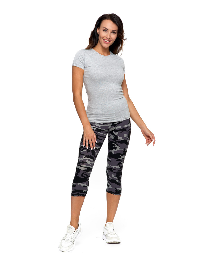 Legginsy - Legginsy damskie 3/4 moro WZÓR 1 - produkt moraj.pl 1