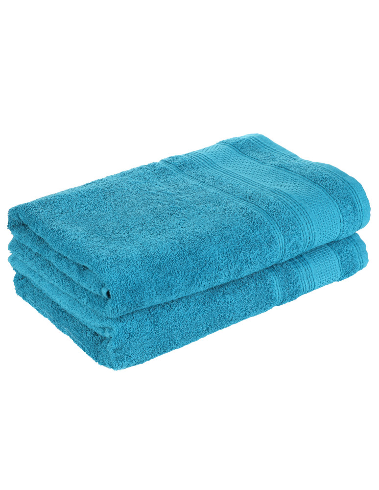 Kąpielowe - Mały ręcznik kąpielowy bawełniany 100% 50x100 cm 2-pak TURKUSOWY - produkt moraj.pl 1
