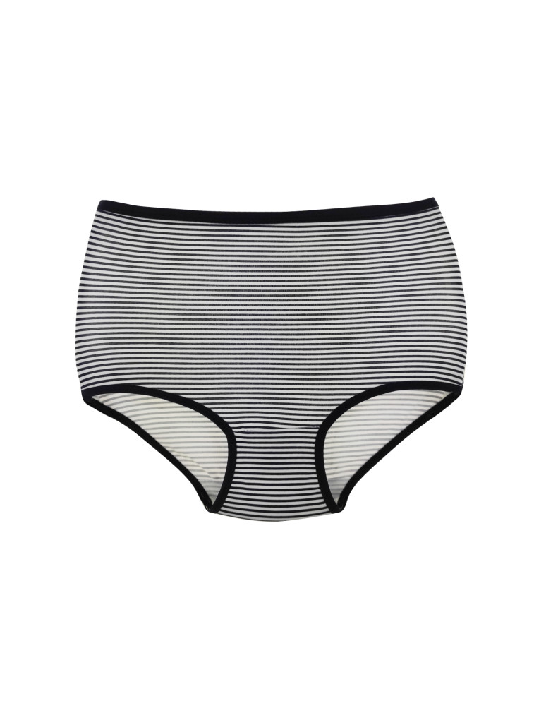 Figi - Majtki figi damskie o kroju maxi bikini w paski 3-pak WIELOKOLOROWY - produkt moraj.pl 2
