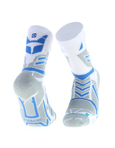 Długie - Skarpetki sportowe bezszwowe unisex sport line BIAŁY - produkt 1